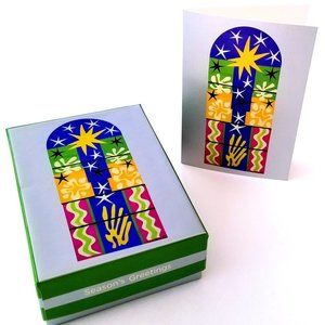 Box Set 18 Matisse Holiday Cards Collage Design Christmas or Hanukkah